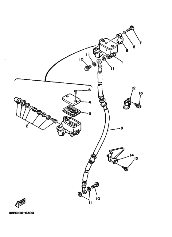 Front master cylinder