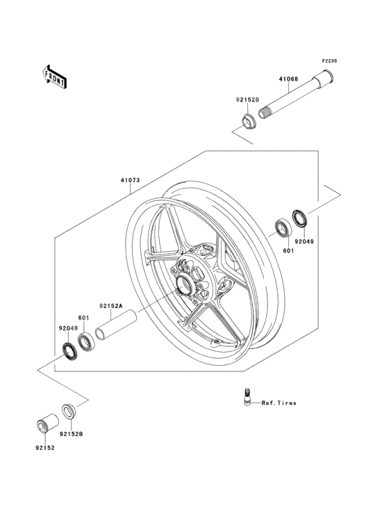 Front hub