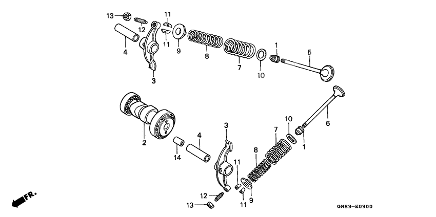 Camshaft/valve