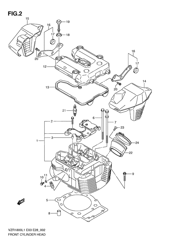 Front cylinder head