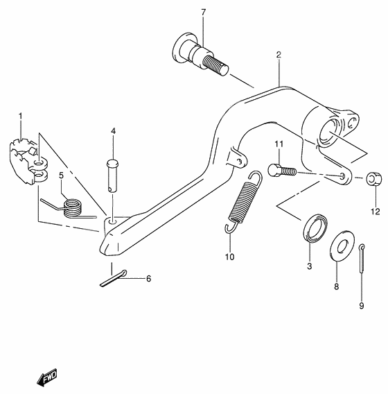 Front brake caliper