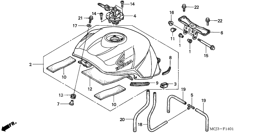 Tank fuel              

                  CBR900RR2,3