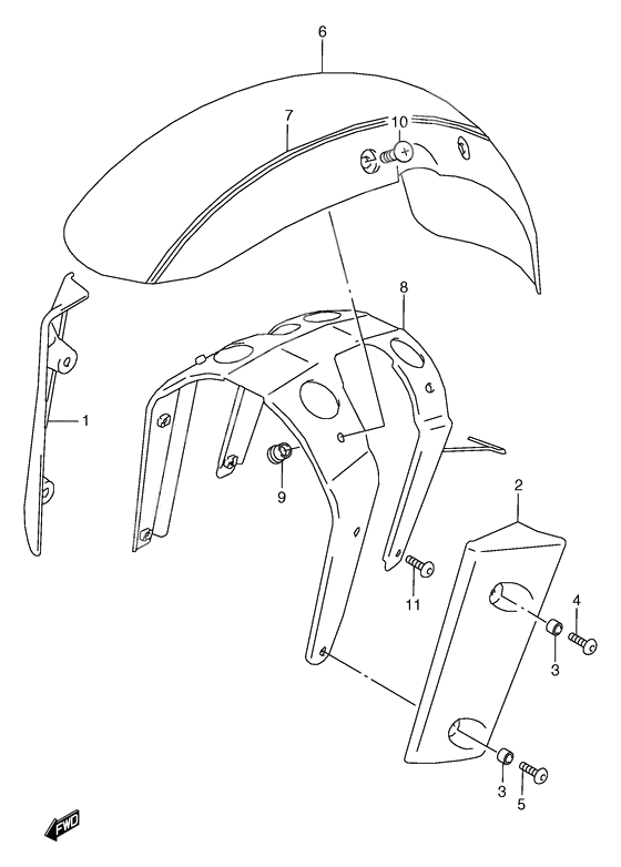 Front fender              

                  Model x