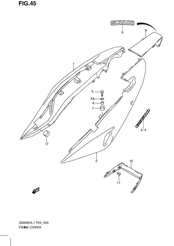Frame cover              

                  Gs500h