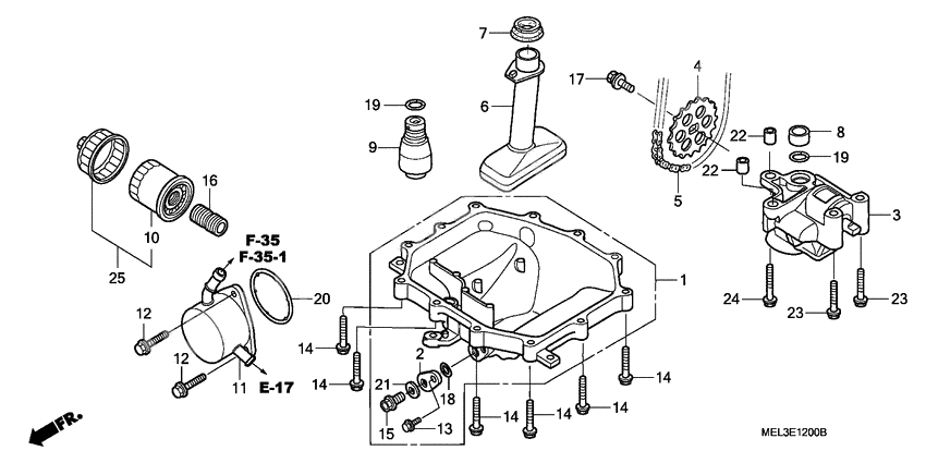 Oil pan/oil pump