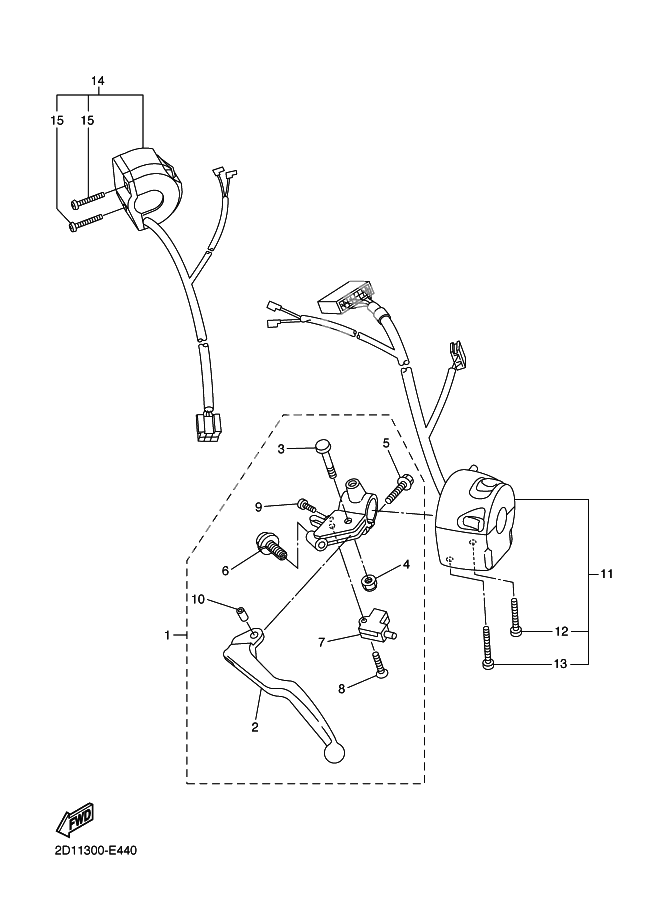 HANDLE SWITCH AND LEVER