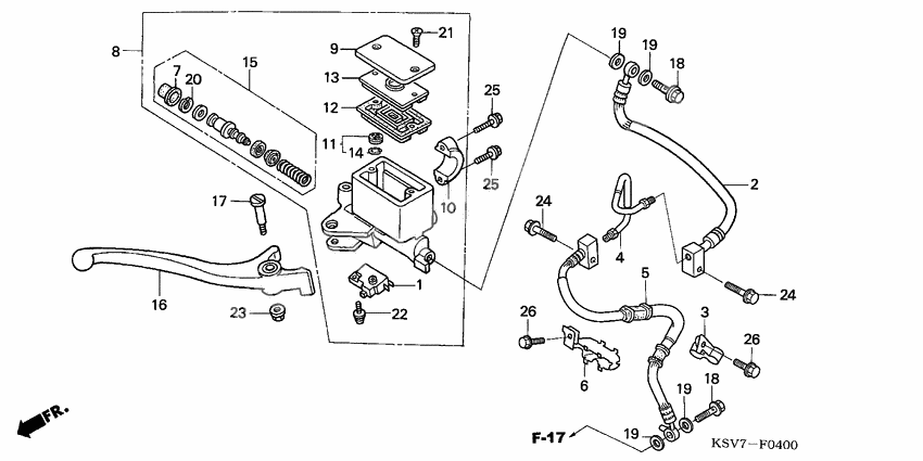 Fr. brake master cylinder              

                  NSS250X