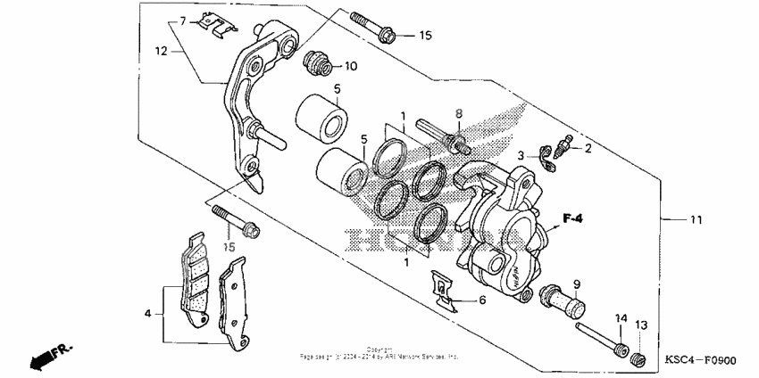 Front brake caliper