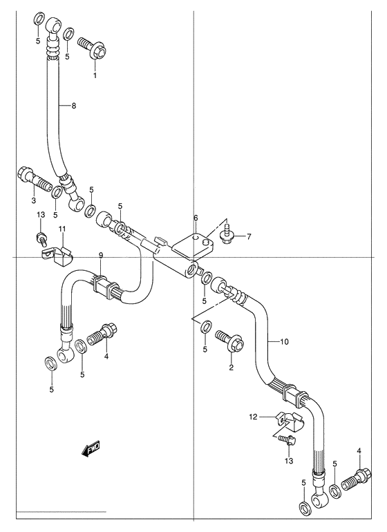 Front brake hose