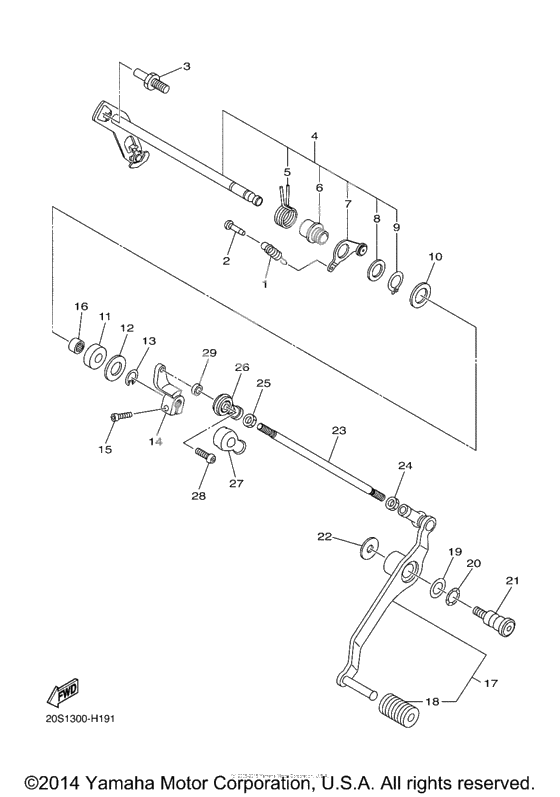 Shift shaft