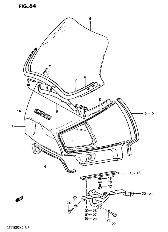 Cowling comp              

                  No.1) (gs1100gkz