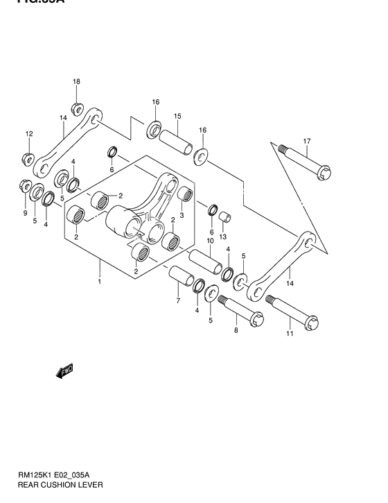 Rear cushion lever              

                  Model k2