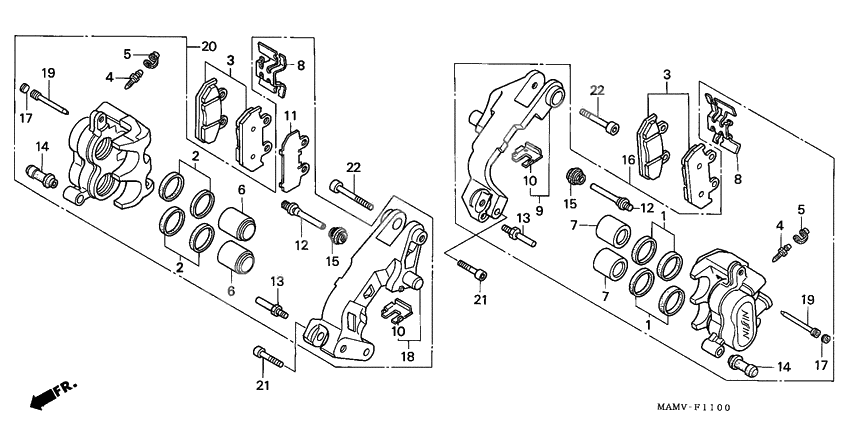 Front brake caliper