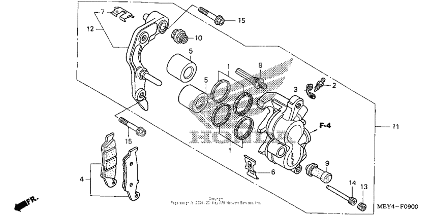 Front brake caliper