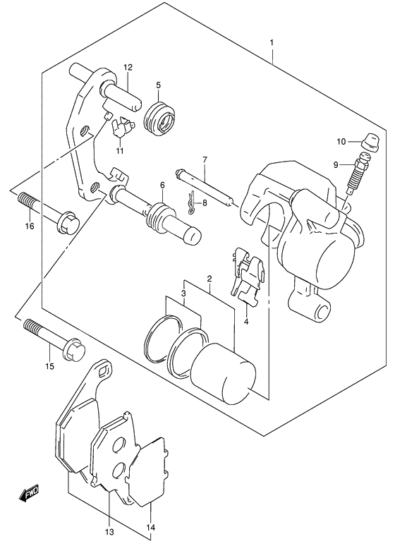 Front caliper              

                  Model k2/k3/k4