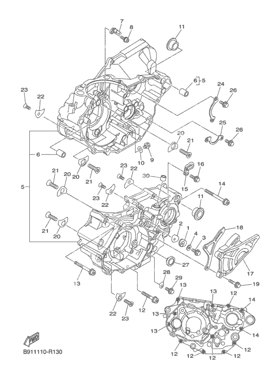 Картер двигателя