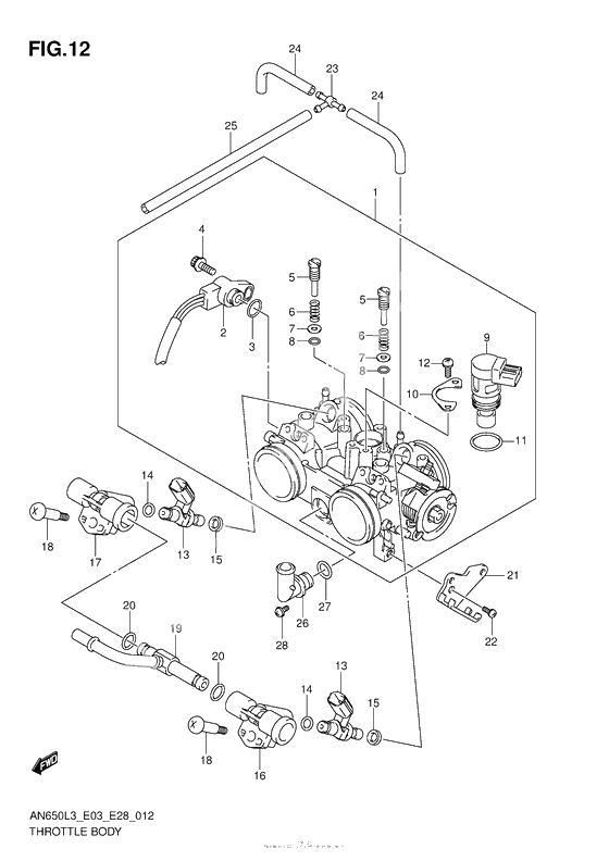 Throttle Body (An650L3 E03)