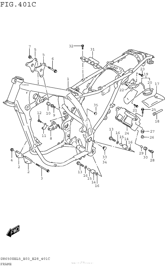 Рама (Dr650Sel5 E33)