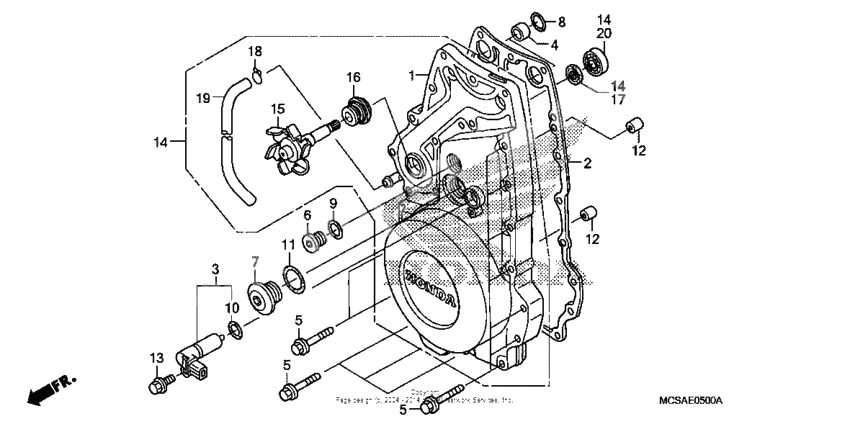 Front crankcase cover