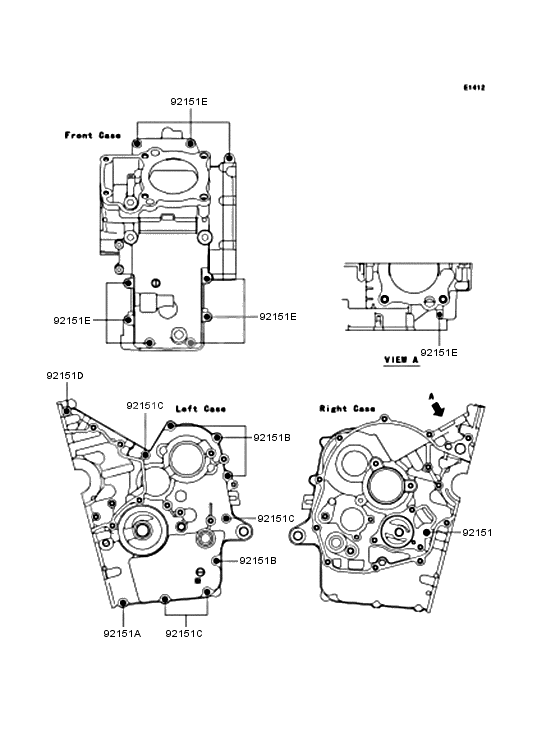 Crankcase bolt pattern