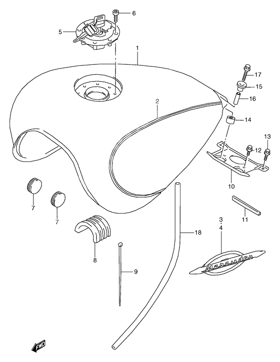 Tank fuel              

                  Model w