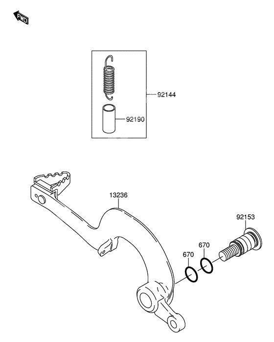 Педаль тормоза