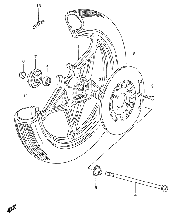 Transom + tube              

                  Gs125esx/esy