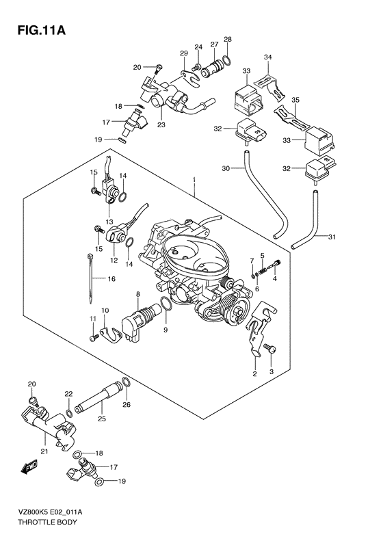 Throttle body              

                  Model k9