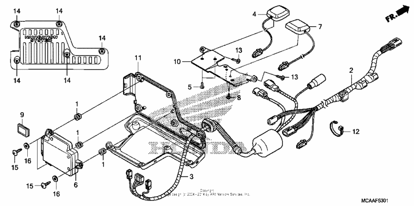 Navigation & xm unit