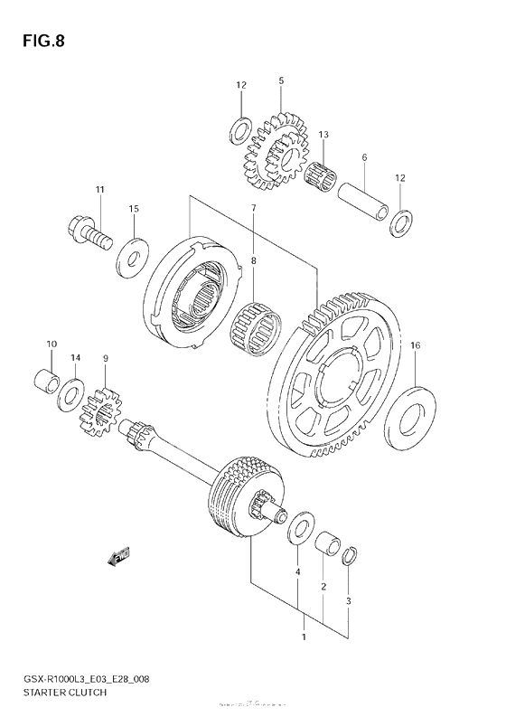 Привод стартера