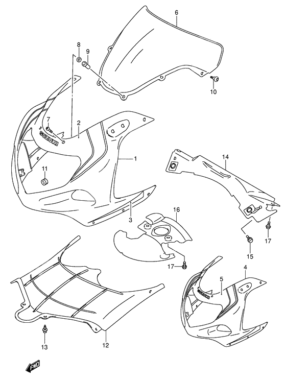 Cowling body              

                  Model y