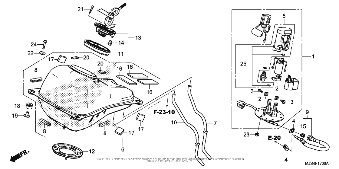 Fuel tank + fuel pump