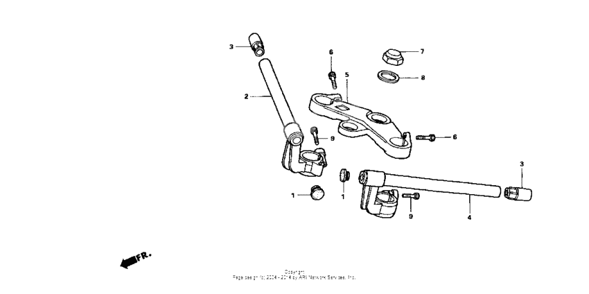 Handlebar + top bridge