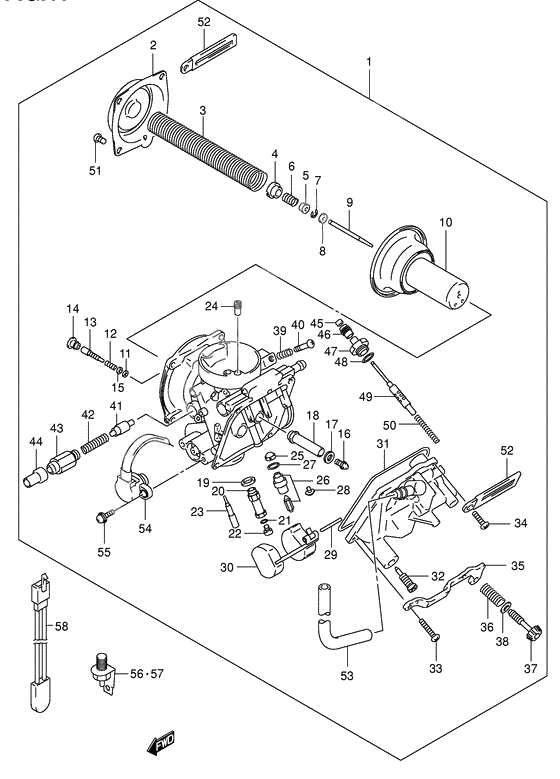 Carburetor assy