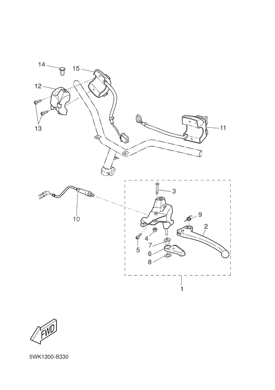Handle switch. lever