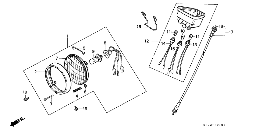 Headlight/speedometer              

                  1