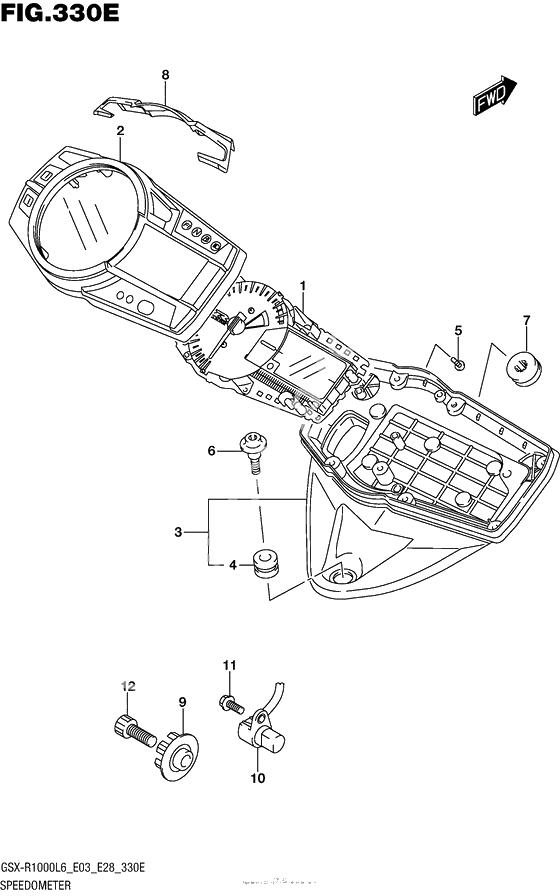 Speedometer (Gsx-R1000Al6 E33)