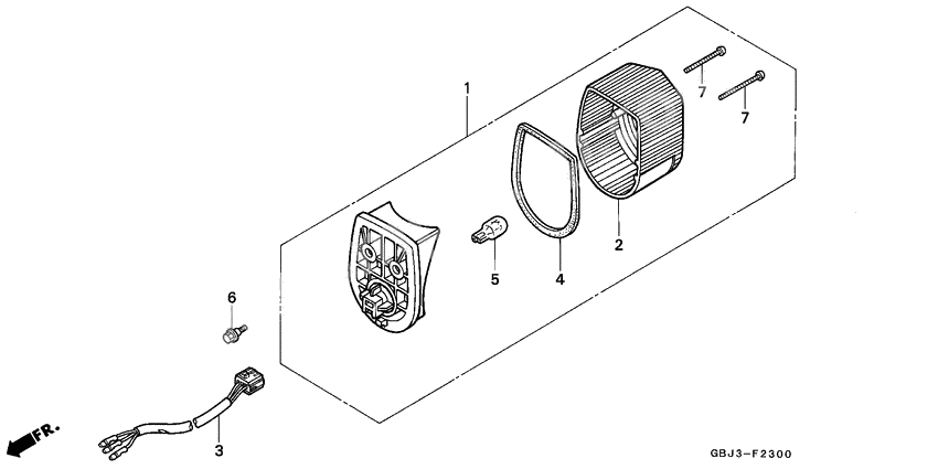 Taillight unit ass`y