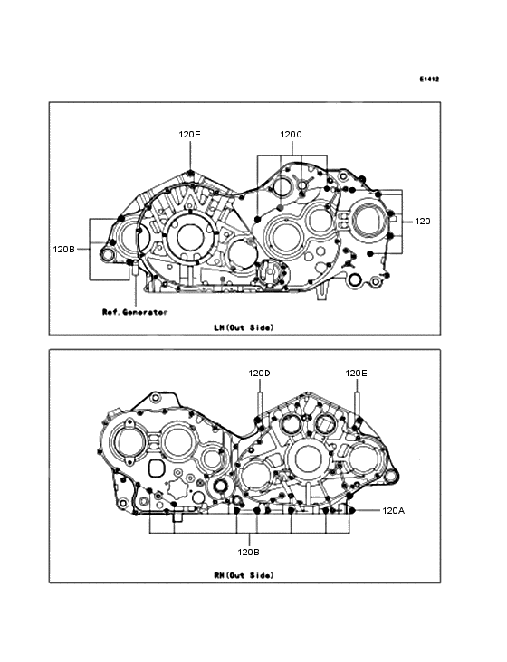 Crankcase bolt pattern