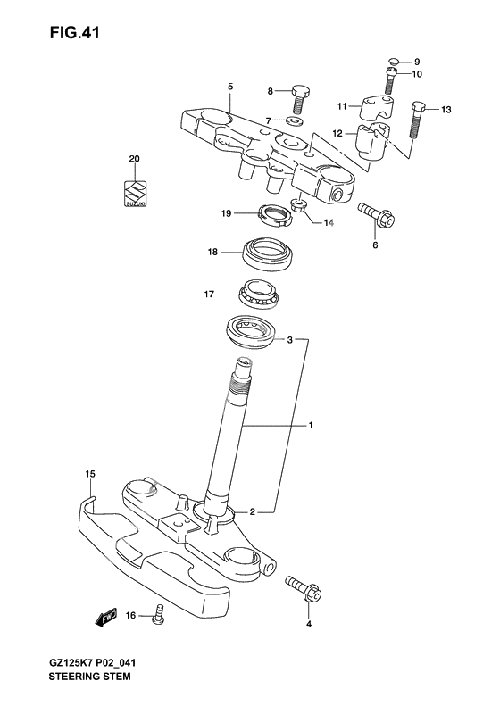 Steering stem