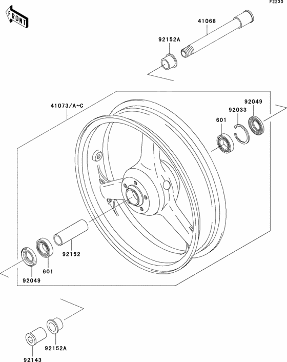 Front hub