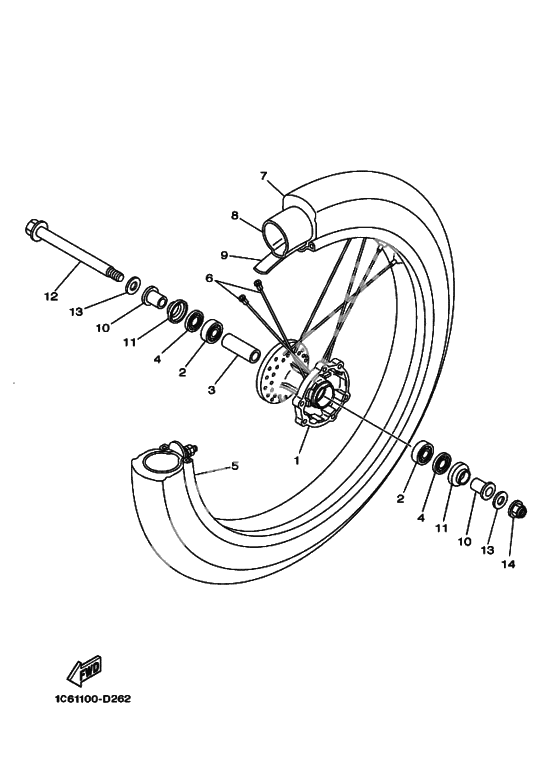 Переднее колесо