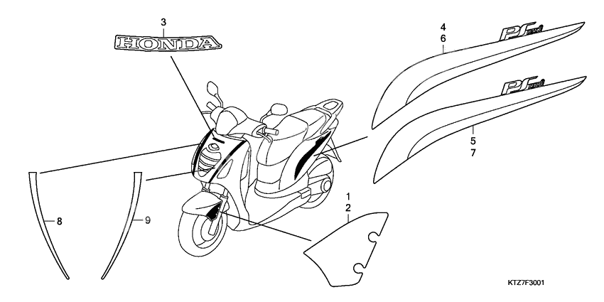 Mark/stripe              

                  PES125R/PES150R