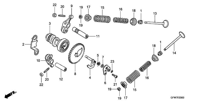 Camshaft/valve