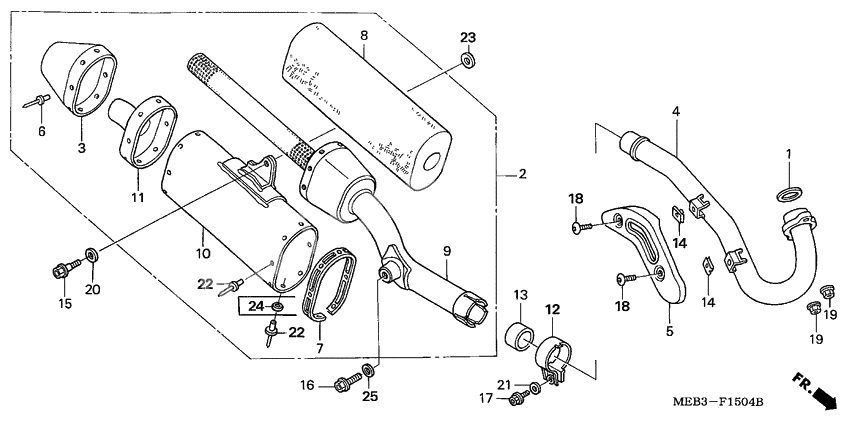 Exhaust muffler              

                  CRF450R4,5