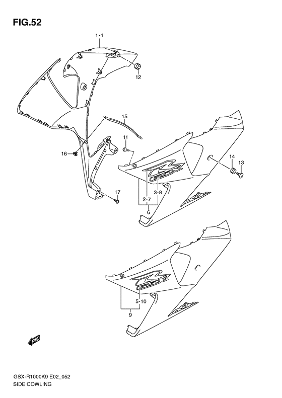 Side cowling              

                  Model k9