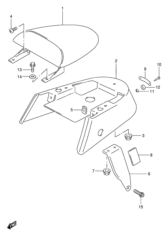 Seat tail cover              

                  Model v/w/x/y