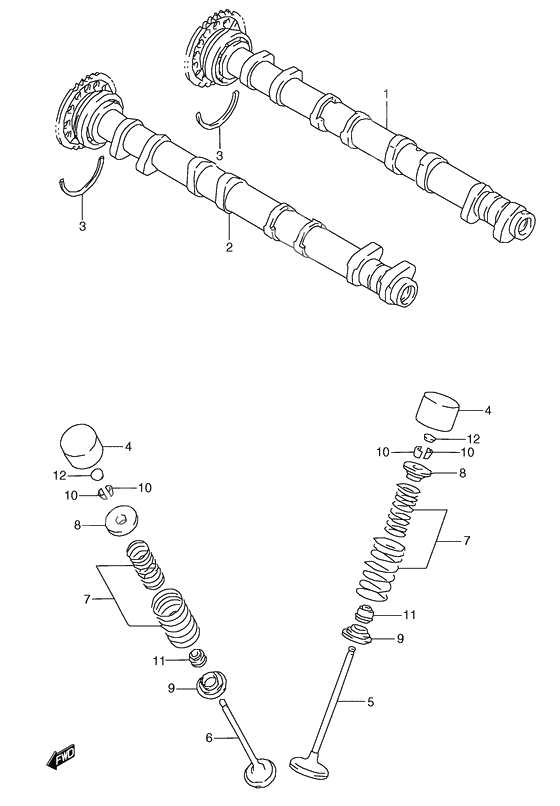 Cam shaft - valve