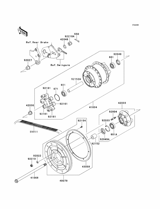 Rear hub