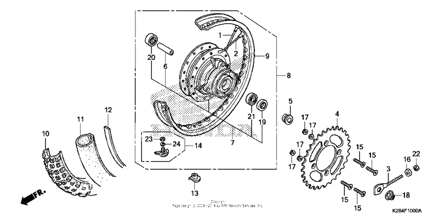 Rear wheel